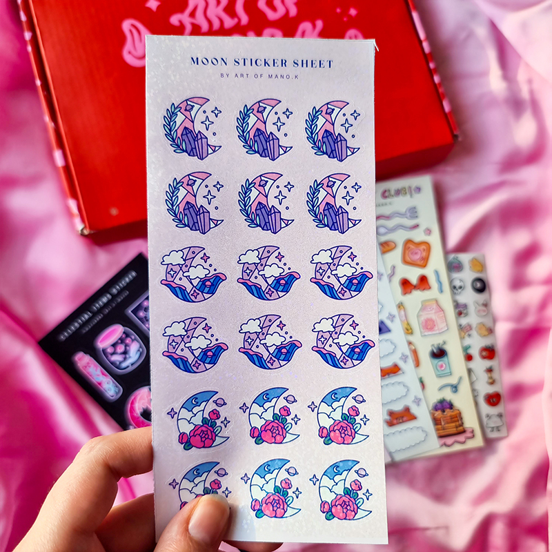 Holo Moon Sticker - ArtofManoK Online Store